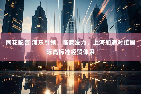 同花配资 浦东引领、临港发力，上海加速对接国际高标准经贸体系